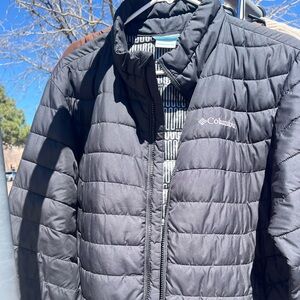 Columbia Black and Gray Puffer Jacket